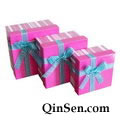 Pink Square Nested Paper Boxes