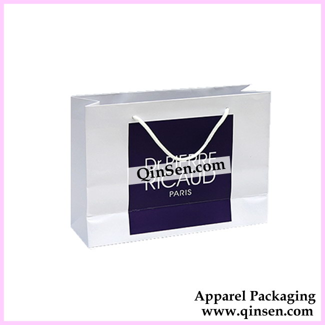 Distinctive Laminated Euro Paper Bag with Custom Brand Design for Shop