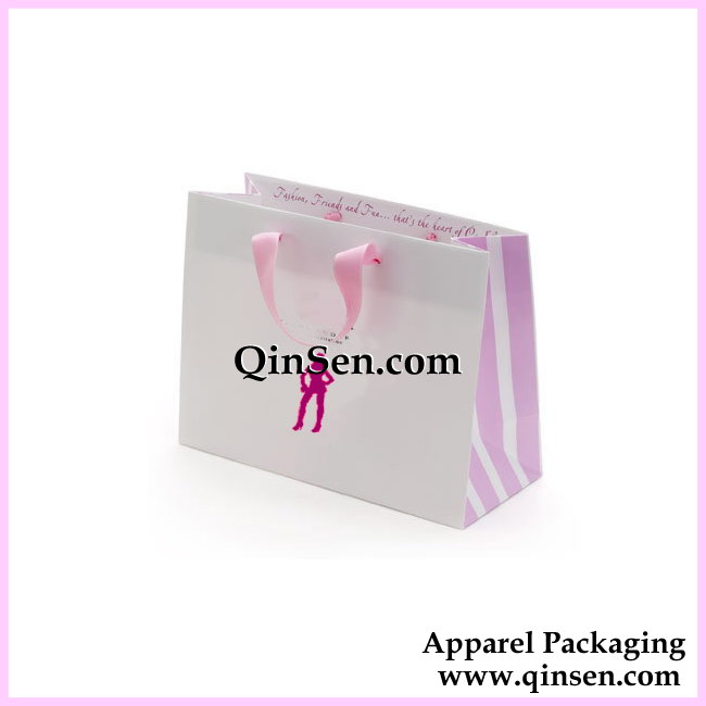 Luxury Lingerie Paper Bag with Custom Brand Artwork-AB00208