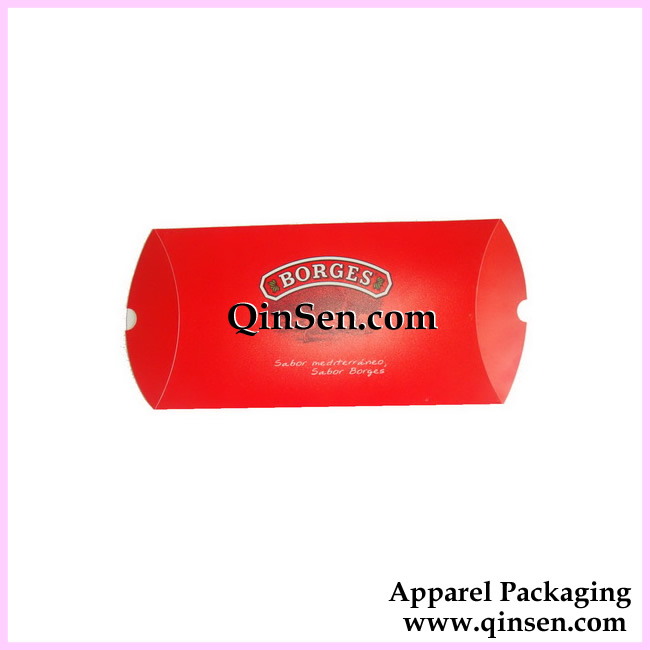 Red Pillow Pack Box with Custom Logo-GPP0004