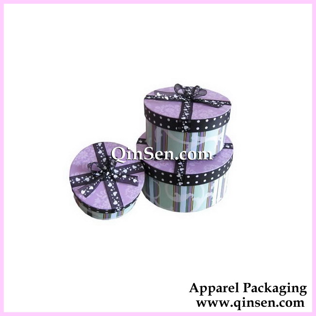 Round Nesting Paper Boxes with Nice Theme-GX00069
