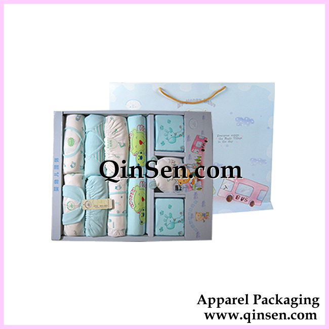 Custom Baby clothing gift box with paper bag-GX00517