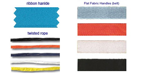 ribbon handle & belt & twisted paper handle