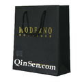 Black Euro Shopping Bag with Golden brand