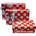 Luxury two-piece Paper Box with Ties<br>Rigid Cardboard Box