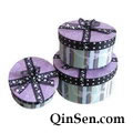 Round Nesting Paper Boxes with Nice Theme