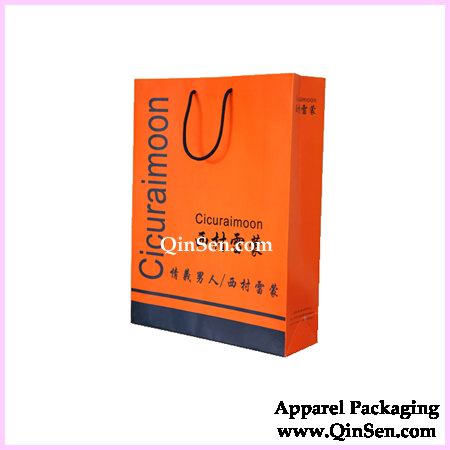 Paper Shopping Bag with custom design-AB00355